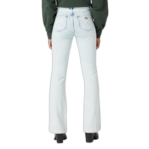 Wrangler Women's Light Blue Be The Storm Flare Jeans | Wrangler In Lebanon