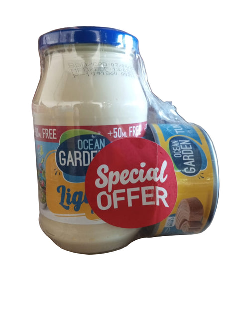 Ocean Garden Mayonnaise Light 500ml + Tuna In Water 160g (Special Offer) | Ocean Garden In Lebanon