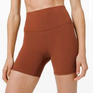 Forever 21 Women's Brick Orange High Rise Biker Short | Forever 21 In Lebanon
