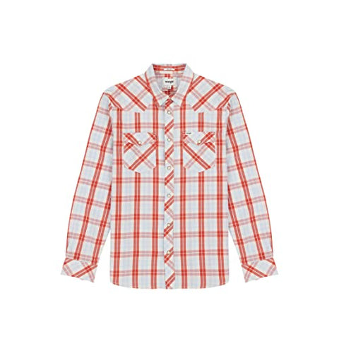 Wrangler Men's Multicolor Powder Blue Western Long Sleeve Shirt | Wrangler in Lebanon
