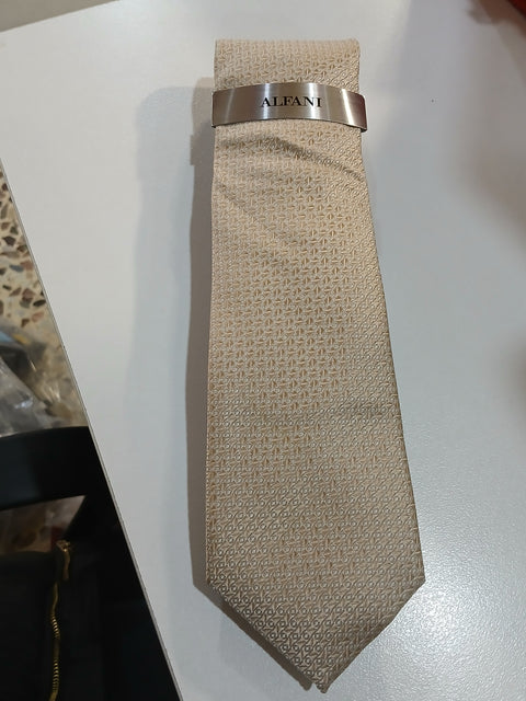 Alfani Men's Taupe Dawson Mini-Geo Tie | Alfani In Lebanon