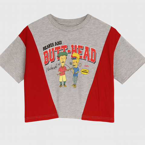 Forever 21 Women's Red & Grey Beavis And Butt-Head Graphic T-shirt |Forever 21 In Lebanon