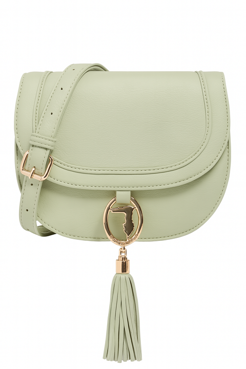 Trussardi Women's Green Vegan Leather Shoulder Bag | Trussardi In Lebanon