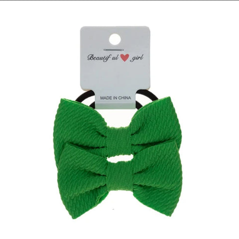 Elegant Handmade Kids Hair Accessories Sweet Baby Hairband with Elastic Bow High Stretch Fabric Candy Colors-New Design