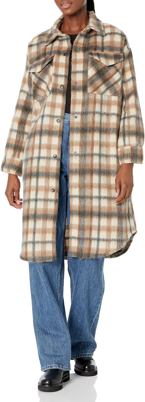 Steve Madden Women's Multicolor Checekred Chloe Shirt Coat | Steve Madden In Lebanon