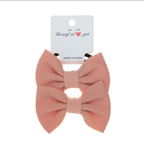 Elegant Handmade Kids Hair Accessories Sweet Baby Hairband with Elastic Bow High Stretch Fabric Candy Colors-New Design