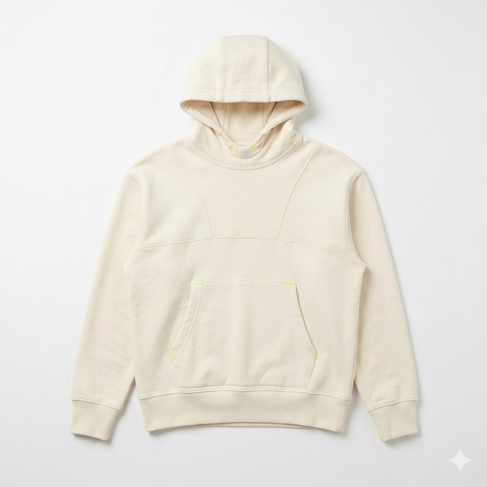 Zara Girl's Off White Long Sleeve Modern Structure Hoodie|Zara in Lebanon