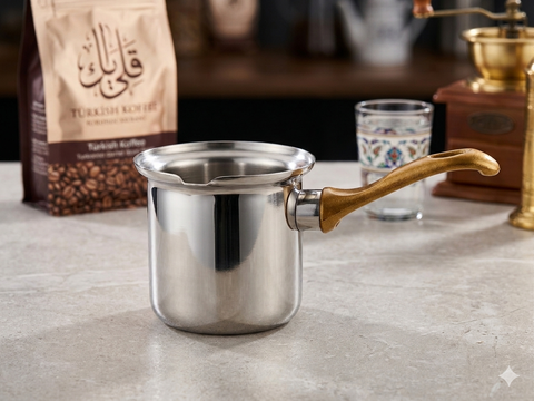 Trend Ceze Stainless Steel Gold Handle Coffee Pot Size 5 | Trend Ceze In Lebanon