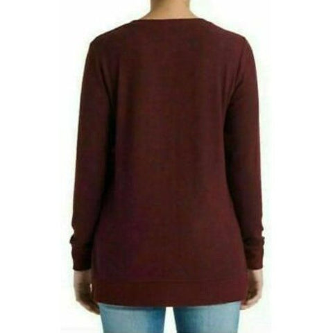 Lucky Brand Women's Burgundy Plus Size Long Sleeve Blouse |Lucky Brand In Lebanon