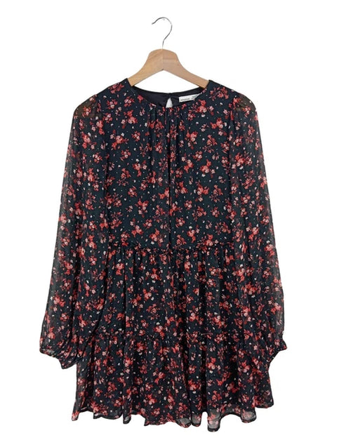 Pull & Bear Women's Black & Flower Maxi Dress | Pull & Bear In Lebanon