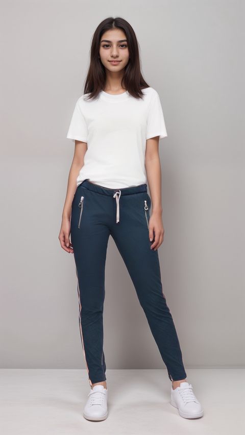 S.Oliver Girl's Navy Straight Pants | S.Oliver in Lebanon