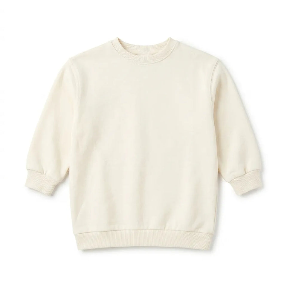 Zara Girl's Beige Plain Crew Neck Long Sleeve Dress|Zara in Lebanon