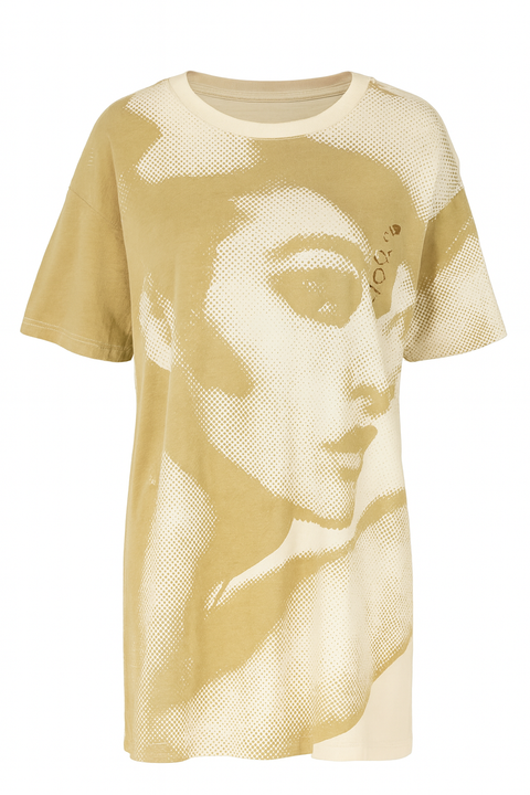 Forever 21 Women's Khaki & Light Beige Short Sleeve Mini Dress | Forever 21 In Lebanon