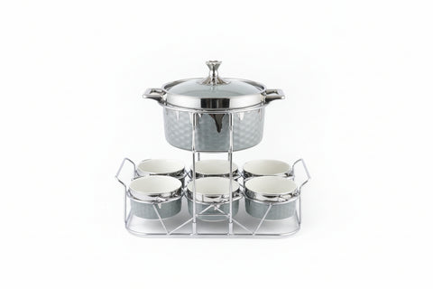 Al Sultan Soup Pot Set 7pcs With Stand / HD28-247