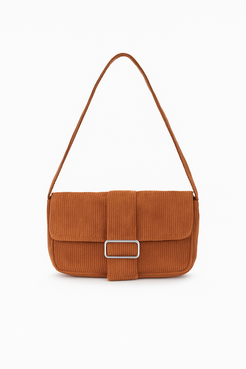 Forever 21 Women's Brown Corduroy Shoulder Bag | Forever 21 in Lebanon