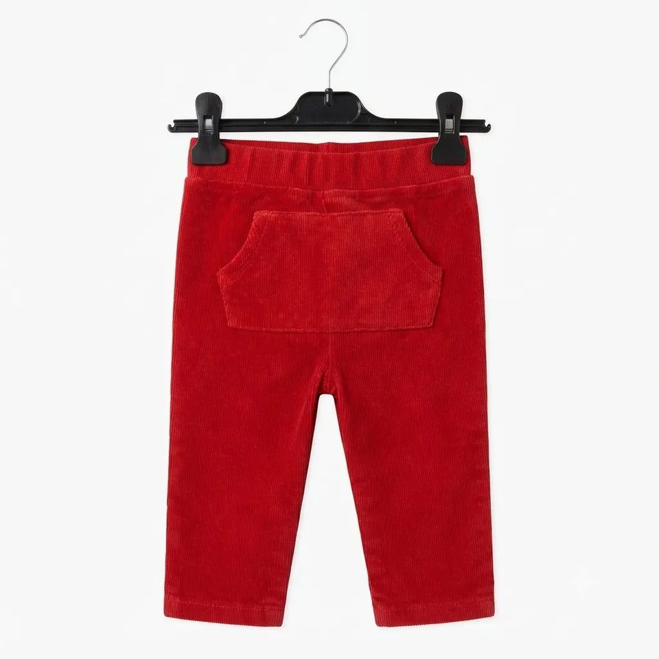 First Impressions Boy's Red Velvet Pants