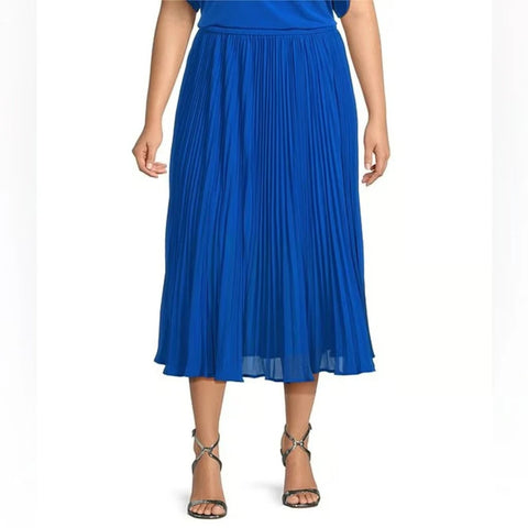 Michael Kors Women's Blue Ribbed Knit Skirt | Michael Kors In Lebanon