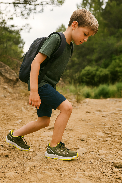Jack Wolfskin Boy's Dark Green Portland Texapore K  |Jack Wolfskin in Lebanon