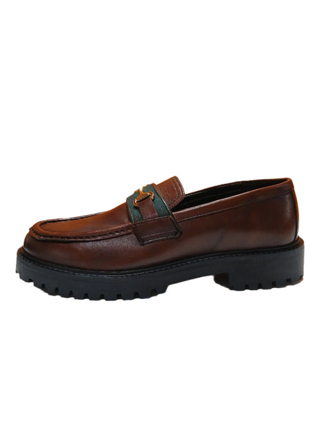 Walk London Men's Brown Sean Trim Casual Shoes |Walk London In Lebanon
