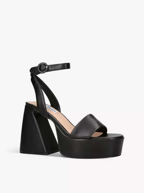 Steve Madden Women's Black Synthetic Paysin Sandal | Steve Madden In Lebanon