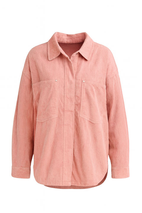 Forever 21 Women's Pink Ribbed Causal Jacket | Forever 21 In Lebanon
