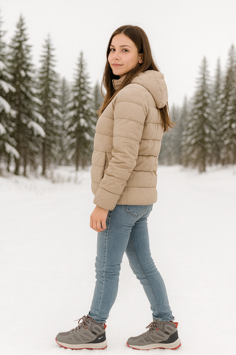 Jack Wolfskin Girl's Grey Woodland 2 Texapore Mid K Boots |Jack Wolfskin in Lebanon