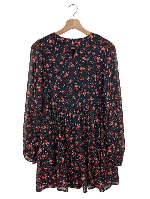 Pull & Bear Women's Black & Flower Maxi Dress | Pull & Bear In Lebanon