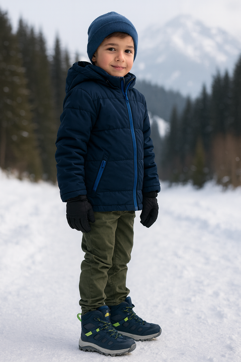 Jack Wolfskin Boy's Navy Vojo Texapore Mid K Sneakers |Jack Wolfskin in Lebanon