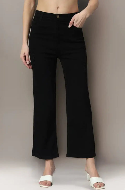 Universal Thread Women's Black High-Rise Wide Leg Jeans | Universal Thread In Lebanon