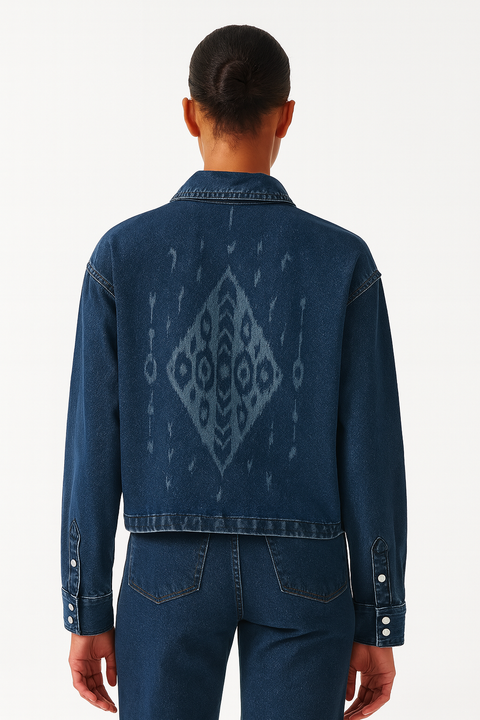 Wrangler Women's Dark Blue Jeans Jacket | Wrangler In Lebanon