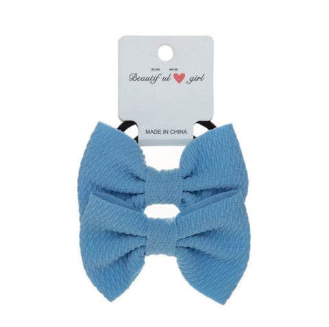 Elegant Handmade Kids Hair Accessories Sweet Baby Hairband with Elastic Bow High Stretch Fabric Candy Colors-New Design