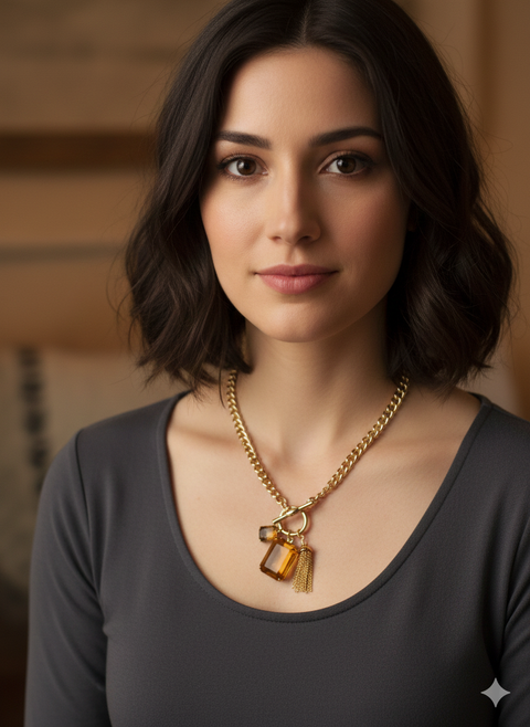 Lauren Ralph Lauren Women's Gold-Tone Crystal Fashion Necklace| Lauren Ralph Lauren in Lebanon