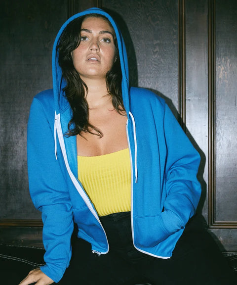 Forever 21 Women's Blue Hooded Plus Size Jacket |Forever 21 In Lebanon