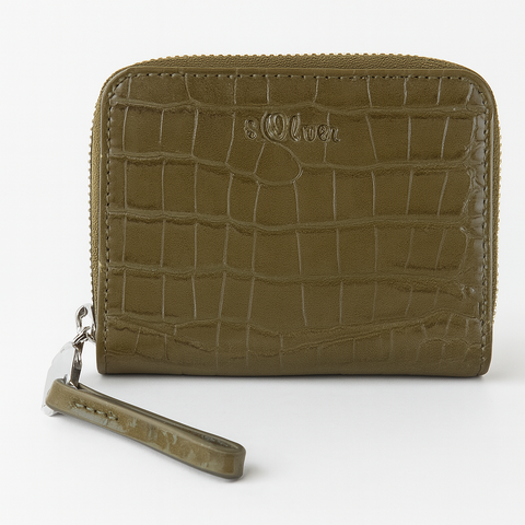 S.Oliver Women's Dark Green Leather Mini Wallet |S.Oliver In Lebanon