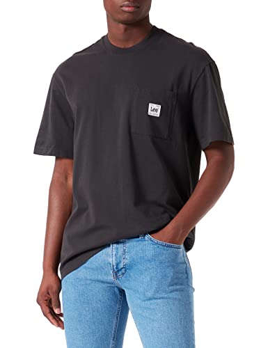 Lee Men's Washed-Black Short-Sleeve Loose Fit T-Shirt | Lee in Lebanon