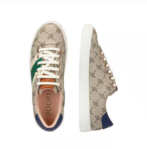 Joop Women's Beige & Green Mazzolino Due Coralie Sneakers | Joop In Lebanon