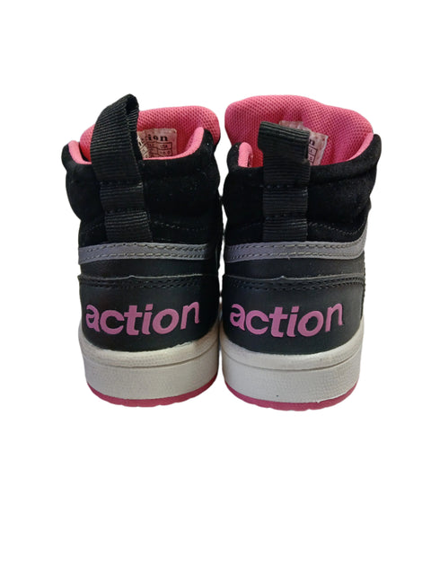 Action Girl's Black & Pink Ankled Sneakers | Action In Lebanon