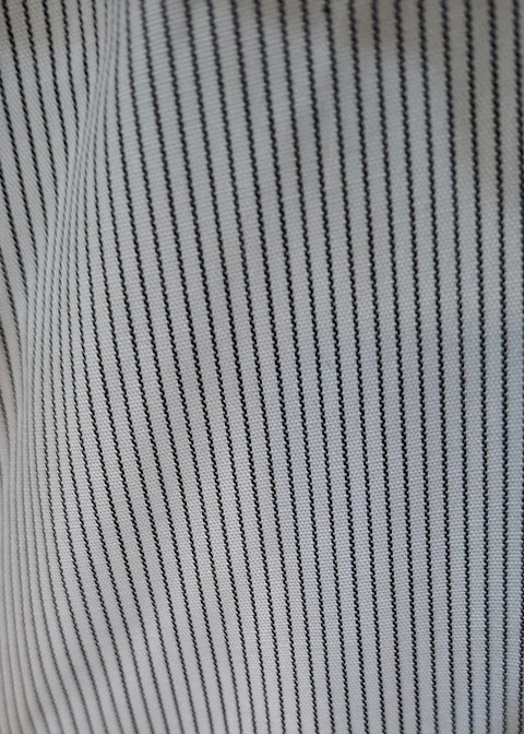 Calvin Klein Men's Gray Refined Cotton Stretch Slim Fit Stretch Wrinkle Free Striped Shirt |Calvin Klein In Lebanon