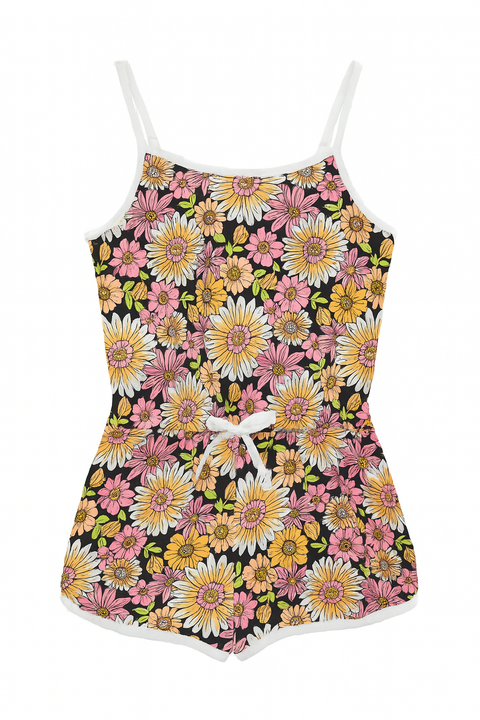 Forever 21 Girl's Black Floral Printed Sleeveless Romper |Forever 21 In Lebanon