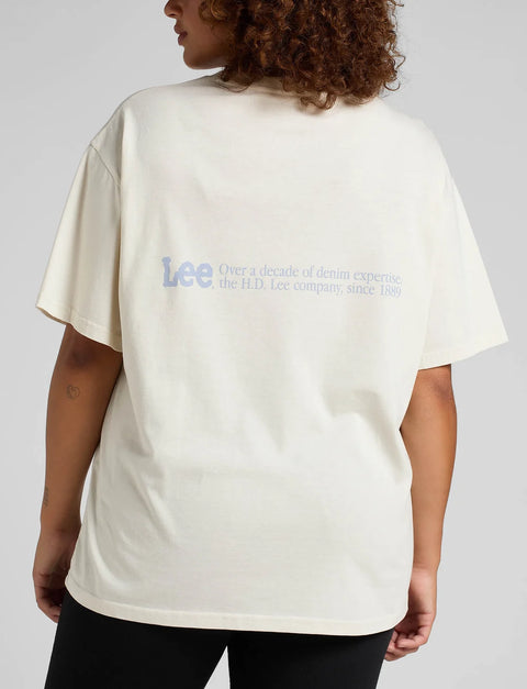 Lee Women's Light Beige Essential Graphic T-Shirt | Lee In Lebanon