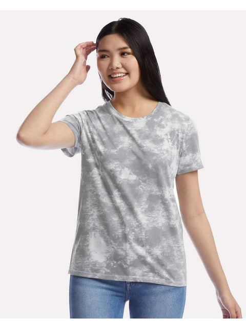 Alternative Women's Grey & White Round Neck T-Shirt | Alternative In Lebanon