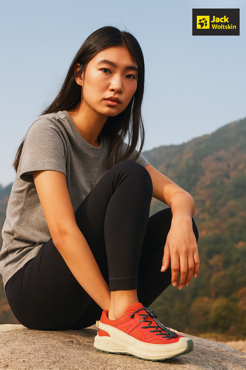 Jack Wolfskin Girl's Sunset Coral Villi Low K Sneakers  |Jack Wolfskin in Lebanon