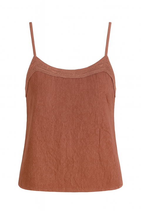 Mango Women's Dusty Rose Sleeveless Blouse |Mango In Lebanon