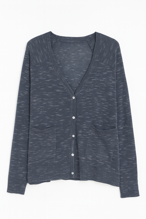 Mango Women's Dark Gray Flecked fine Knit Cardigan |Mango In Lebanon