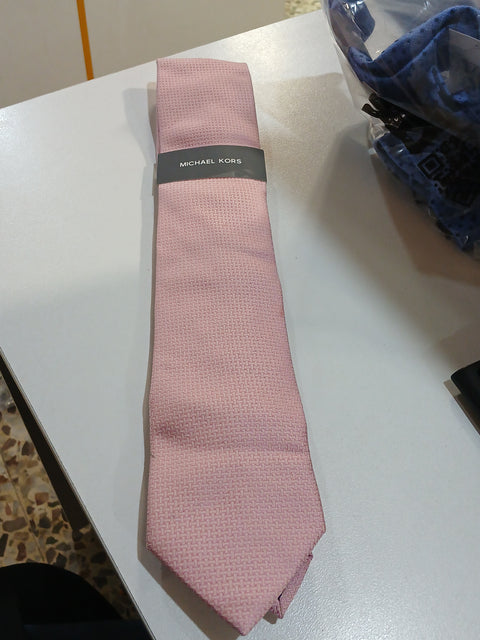 Michael Kors Men's Pink Dorset Mini-Pattern Tie | Michael Kors In Lebanon