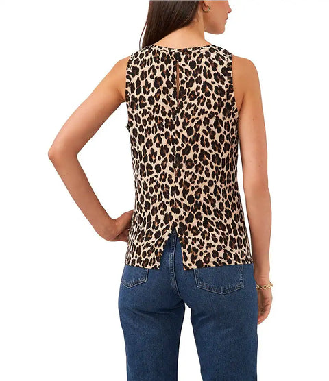 Vince Camuto Women's Animal Printed Sleeveless Blouse | Vince Camuto In Lebanon