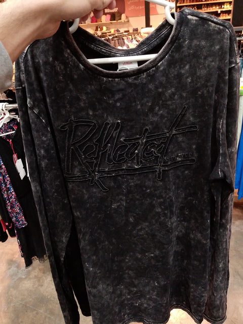 S.Oliver Boy's Washed Black Long-Sleeve Blouse | S.Oliver in Lebanon