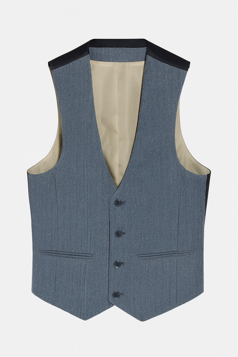 Asos Design Men's Blue Vest ANF2195
