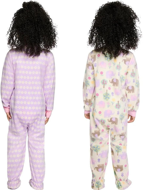 Kids Headquarters Baby Girl's Pink Floral Printed 2 Pack Overalls |Kids Headquarters In Lebanon