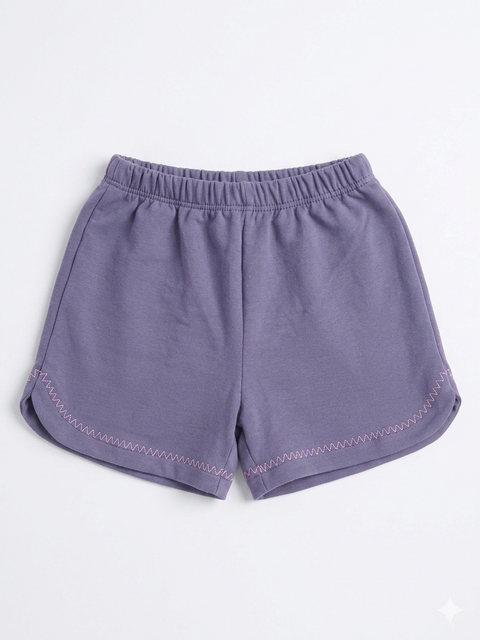 Disney Baby Girl's Purple Pull-On Knit Shorts|Disney In Lebanon